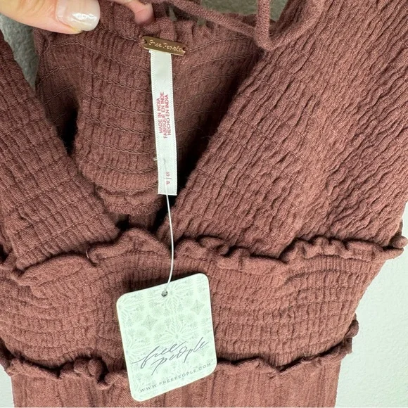 Free People Endless Summer Heat Haze Smocked Triangle Maxi Dress - Picture 6 of 9